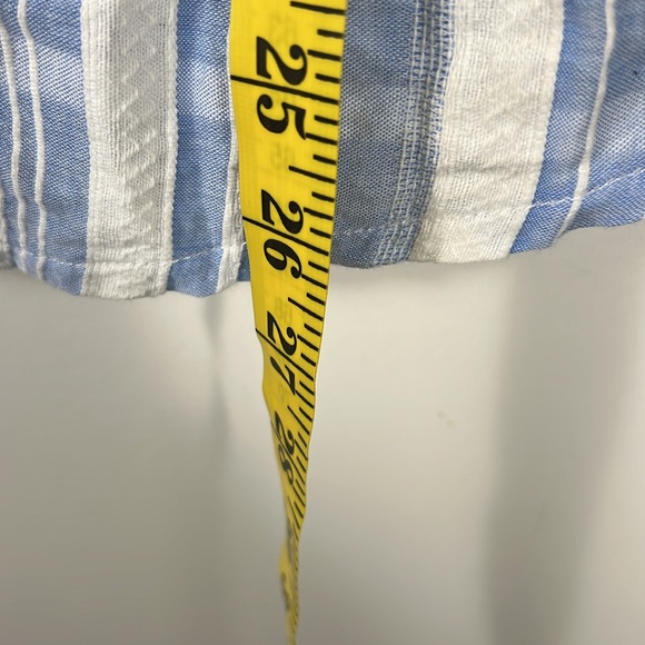 Solitaire Blue and White Embroidered Blouse - Picture 6 of 9